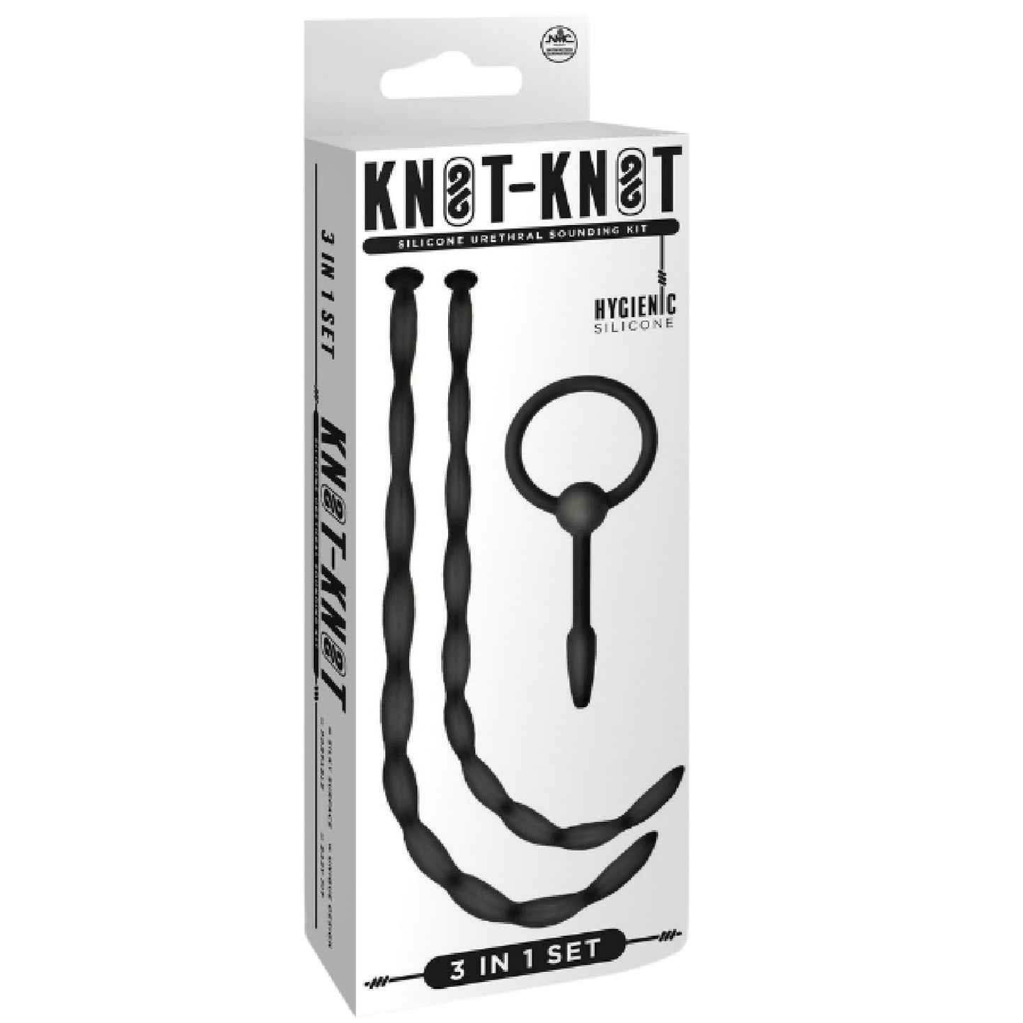 Silicone Urethal Sounding Kit - Twist (Black)