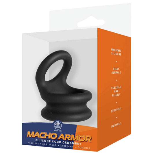 Silicone Cock Ring - Medium (Black)