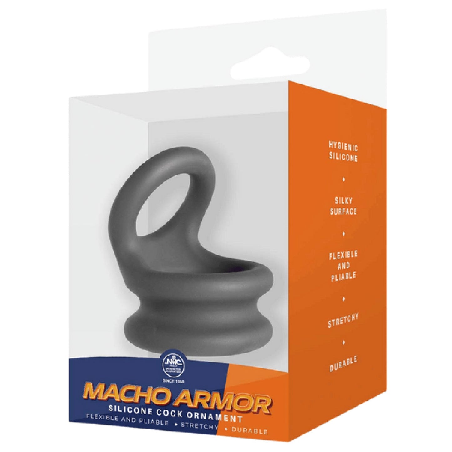Silicone Cock Ring - Large (Black)