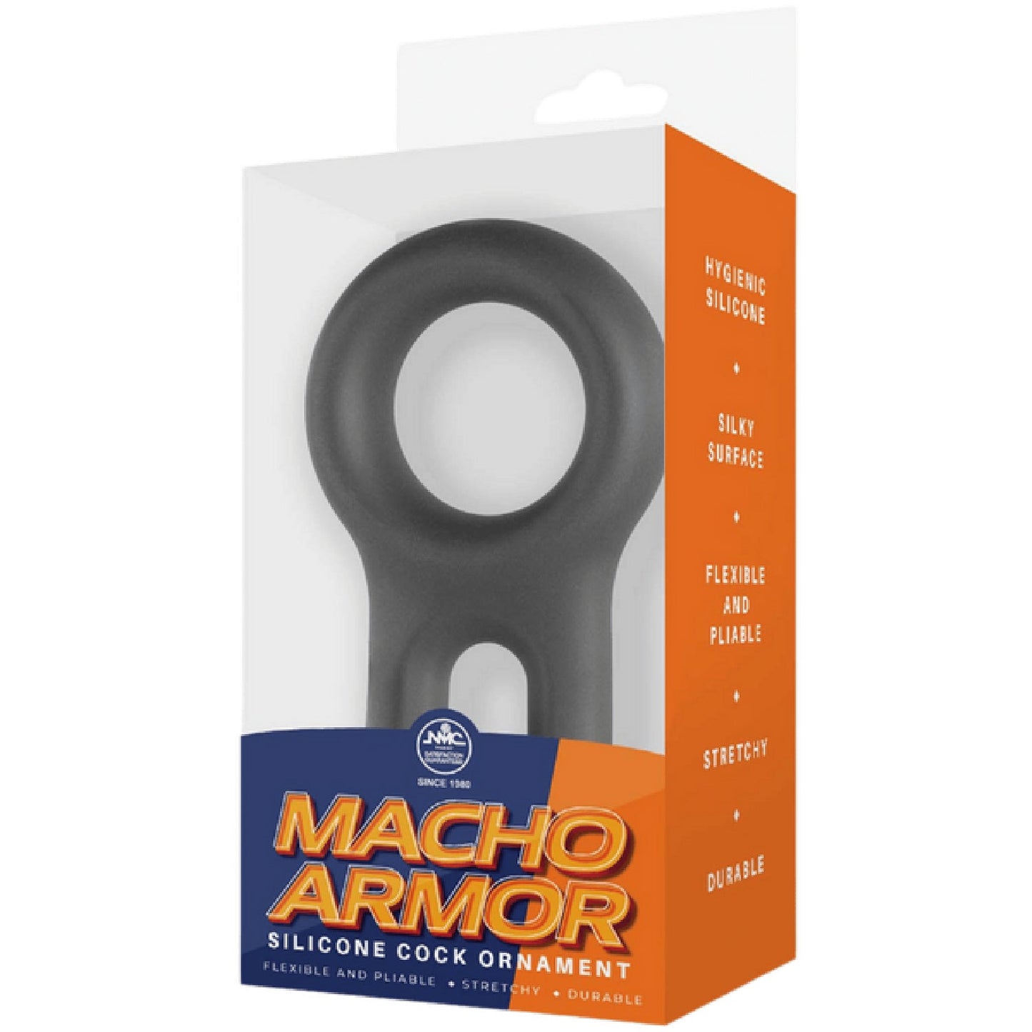 Silicone Cock and Ball Ring - (Black)