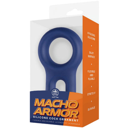 Silicone Cock and Ball Ring - (Black)