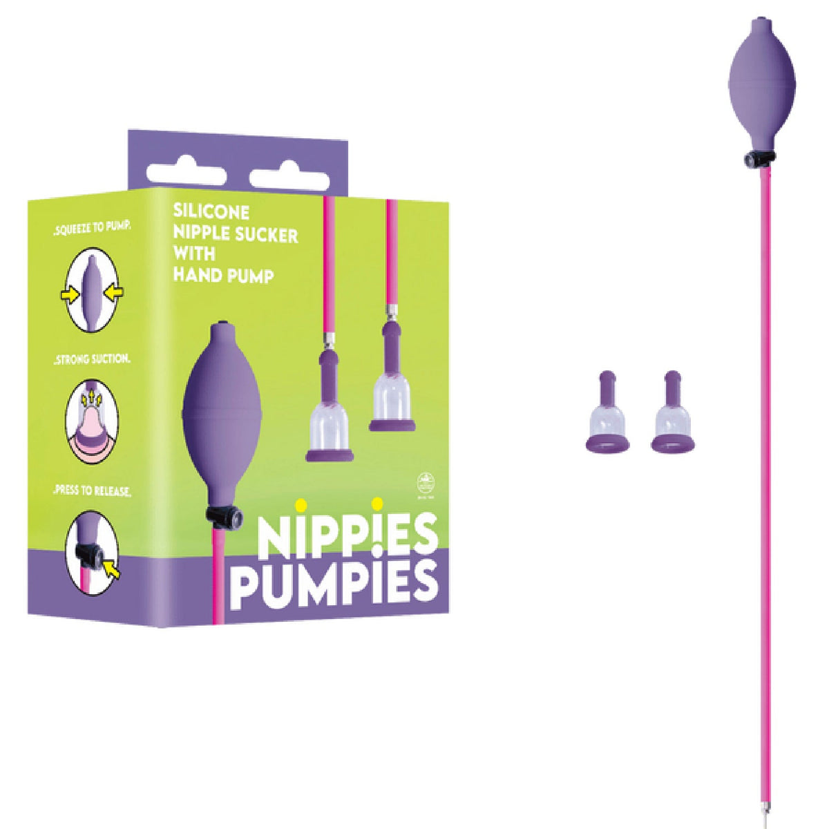 Nippies Pumpies - Silicone Nipple Sucker (Purple)