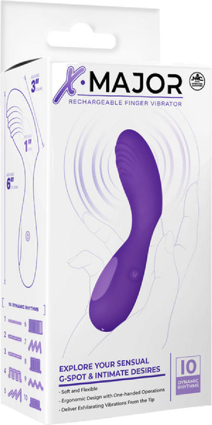 Rechargeable Finger Vibrator (Purple)