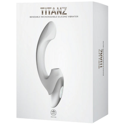 Thumping Rechargeable Silicone Vibrator (White)