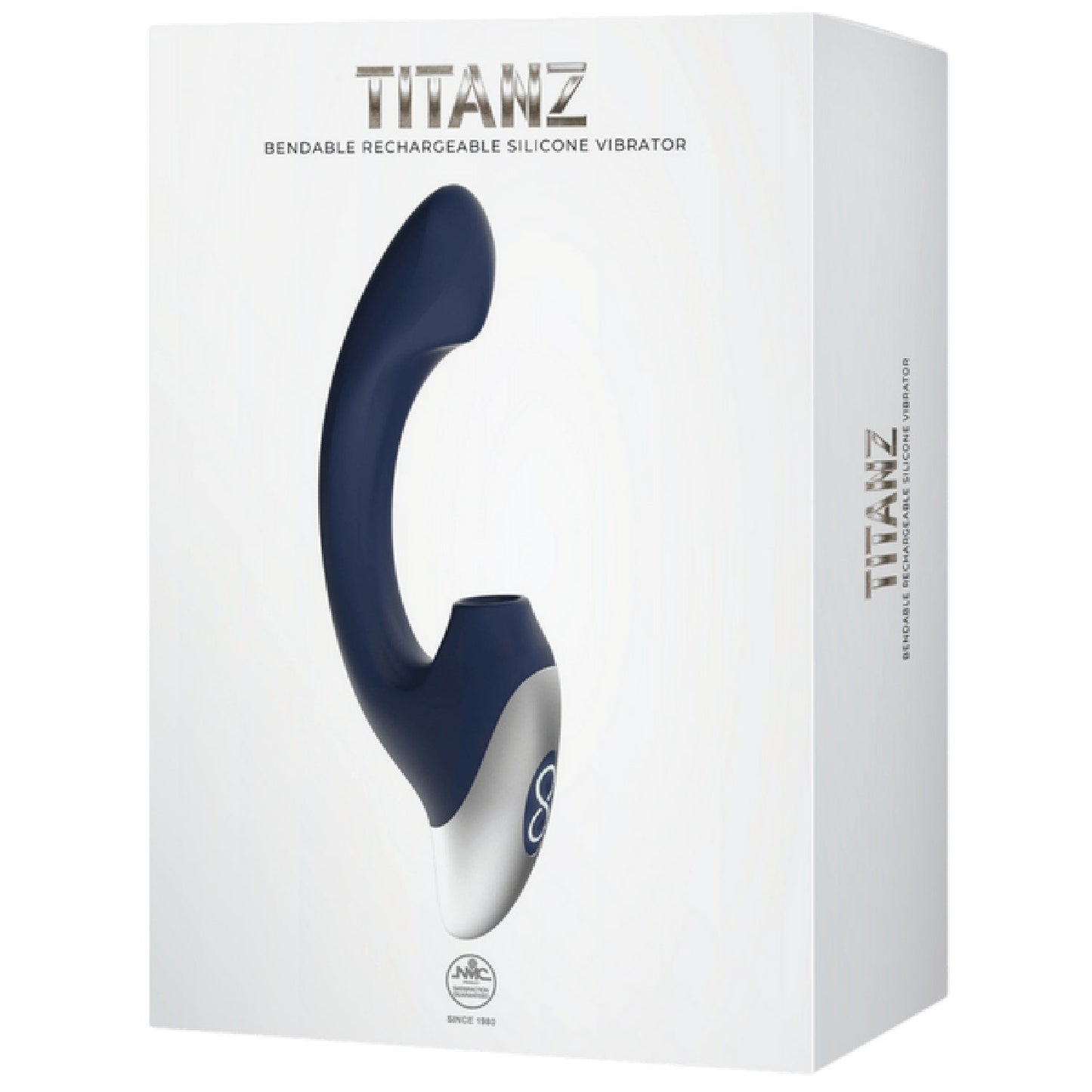 Thumping Rechargeable Silicone Vibrator (White)