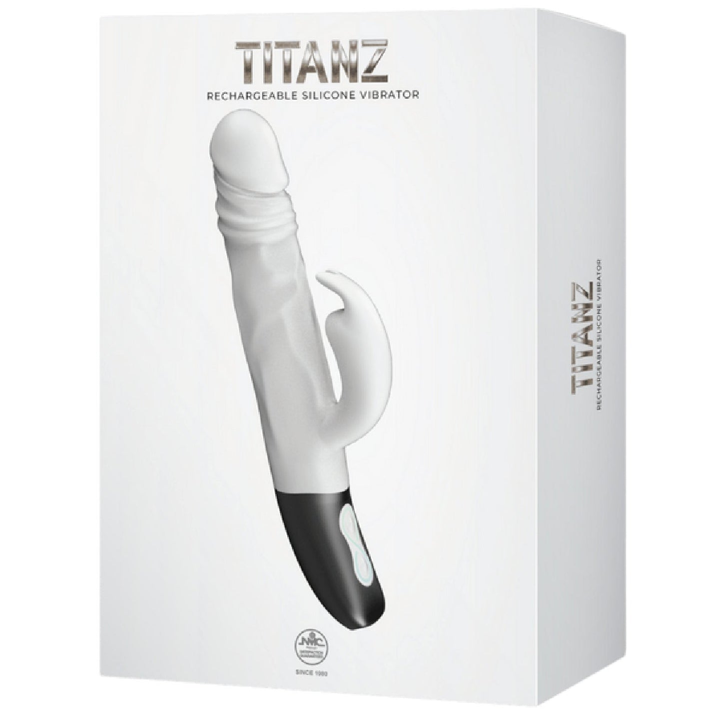 Rotating Rabbit Rechargeable Silicone Vibrator (White)