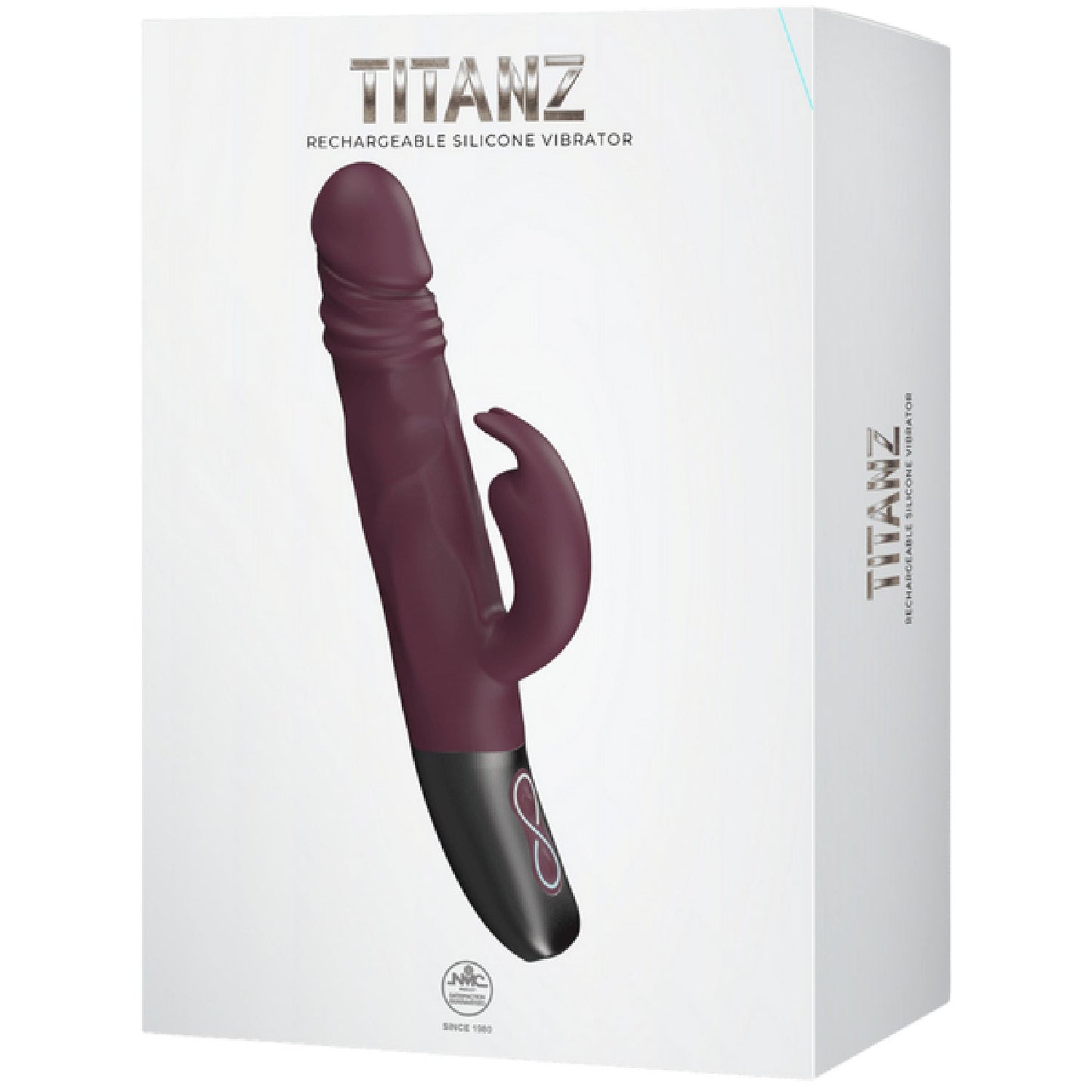 Rotating Rabbit Rechargeable Silicone Vibrator (White)