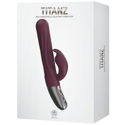 Thrusting Rabbit Rechargeable Silicone Vibrator (White)