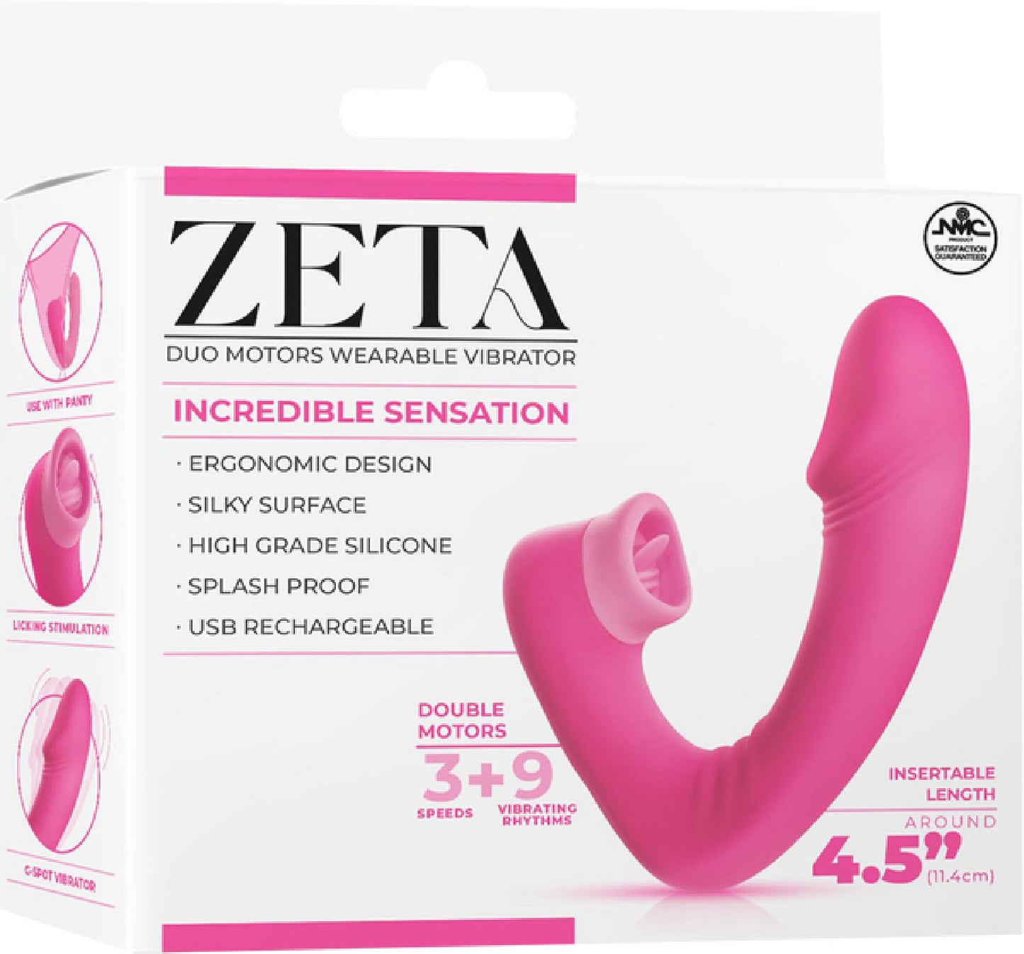 Dual Motor Wearable Vibrator (Purple)