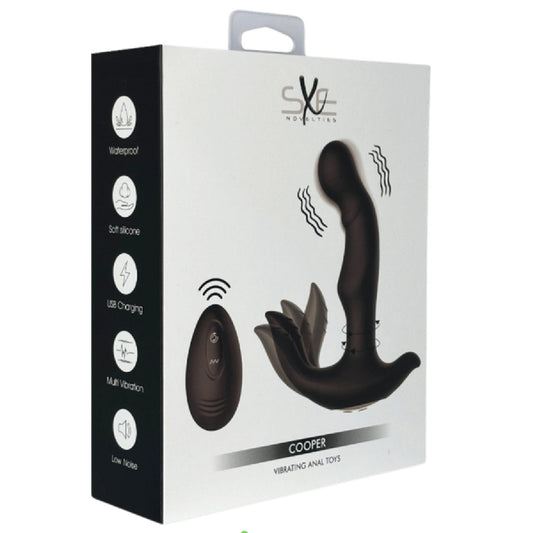 Cooper - Vibrating Anal Toys (Black)