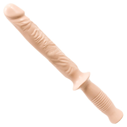 The Classic Manhandler - 10" Dildo Plus Handle (White)
