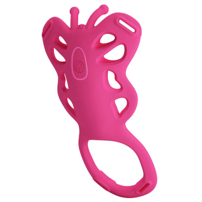 Rechargeable Strap-on Butterfly Massager - Aethon (Pink)