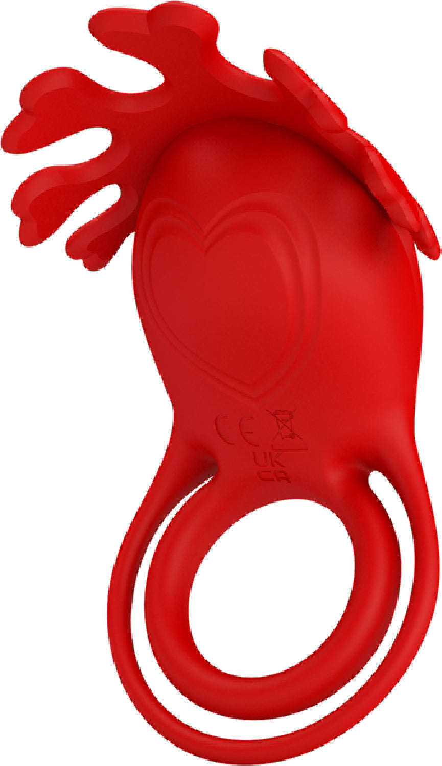 Rechargeable Vibrating Cock Ring Ruben (Red)