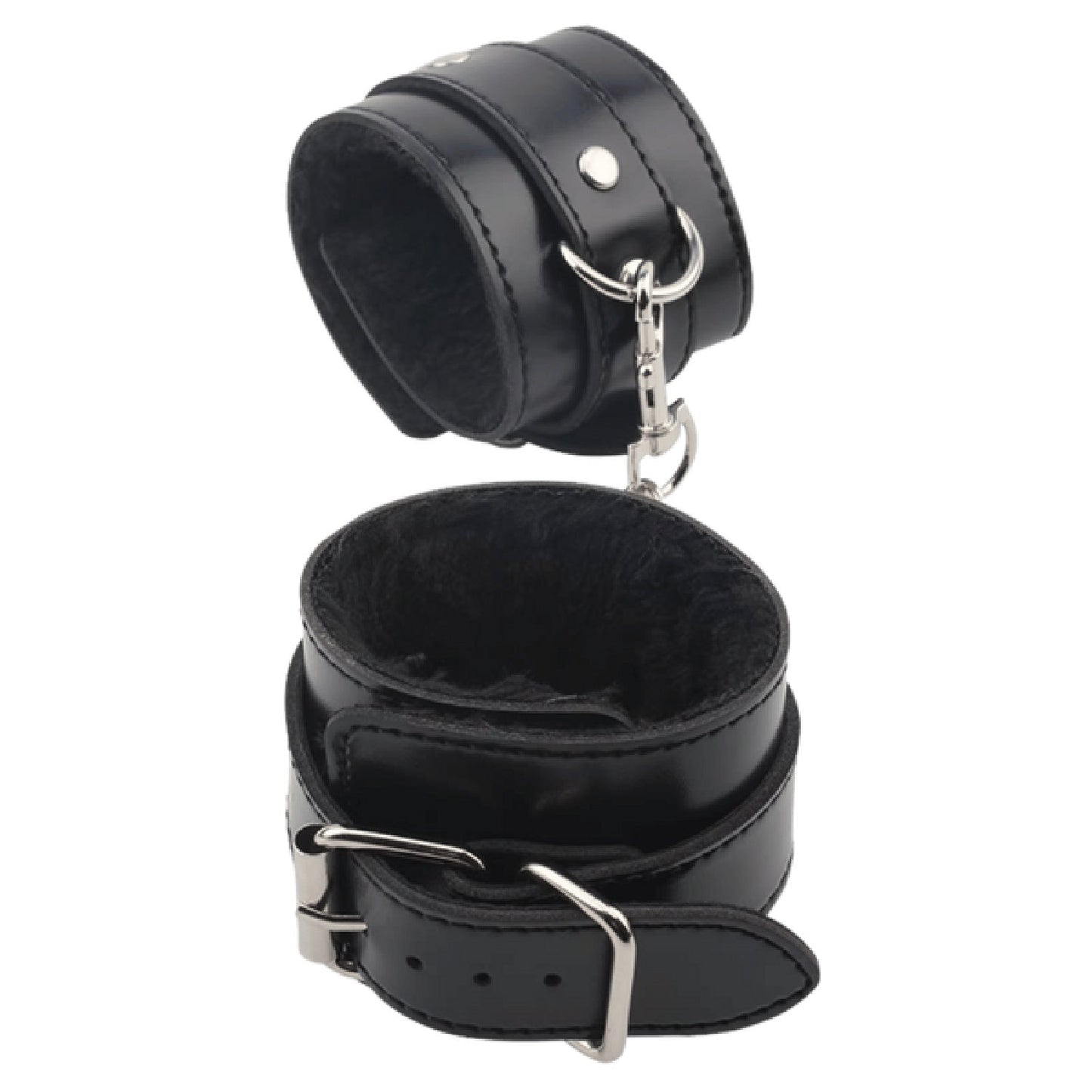 Obey Me Leather Hand Cuffs (Black)
