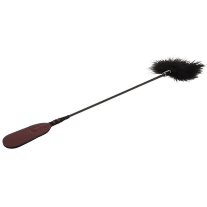 Crop with Tickle Feathers (Burgundy)