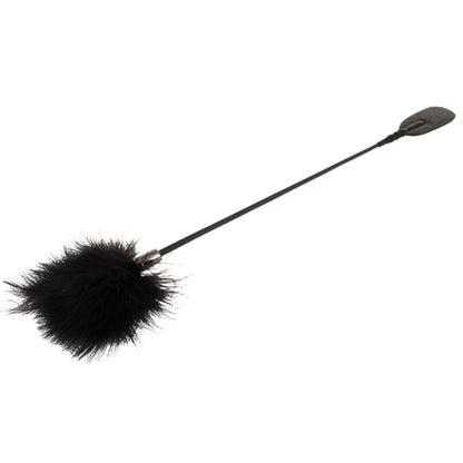 Crop with Tickle Feathers (Burgundy)