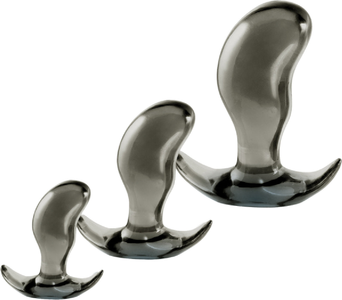 3 In 1 Anal Plug Kit Set (Smoke)
