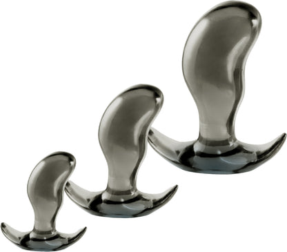 3 In 1 Anal Plug Kit Set (Smoke)
