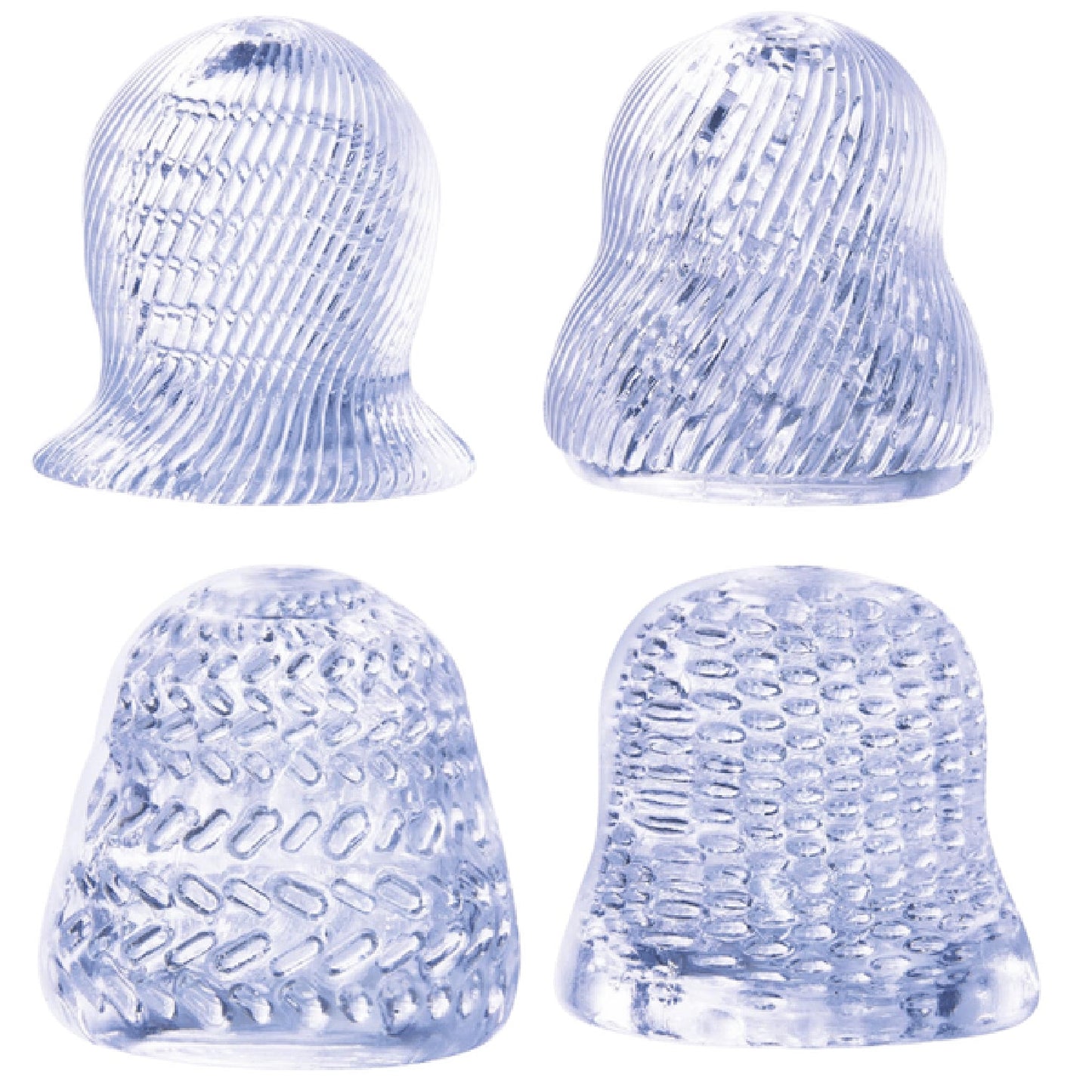 4 in 1 Glans Stroker Set (Smoke)
