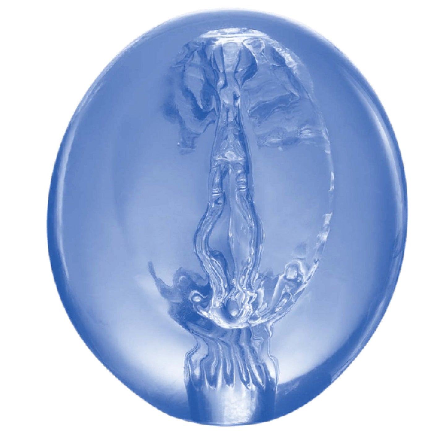 Pocket Jelly Masturbator 3.5" (Blue)