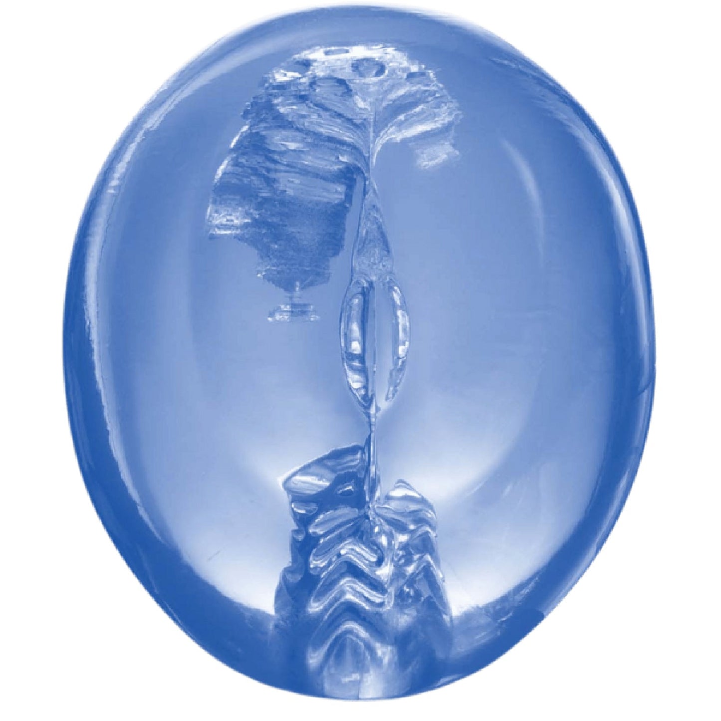 Pocket Jelly Masturbator 3.5" (Blue)