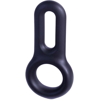 Silicone Cock and Ball Ring - (Black)