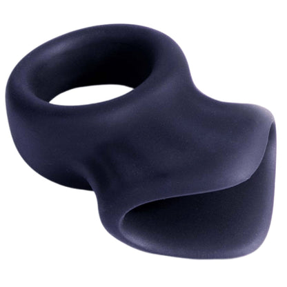 Silicone Cock and Ball Ring - (Black)
