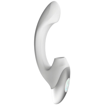Thumping Rechargeable Silicone Vibrator (White)
