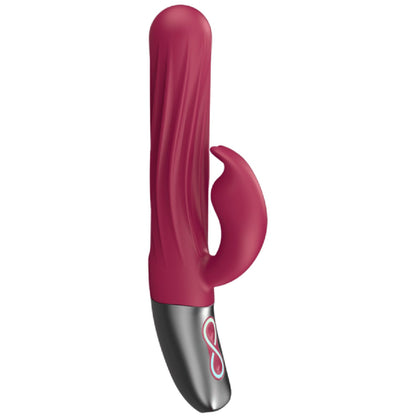Thrusting Rabbit Rechargeable Silicone Vibrator (White)