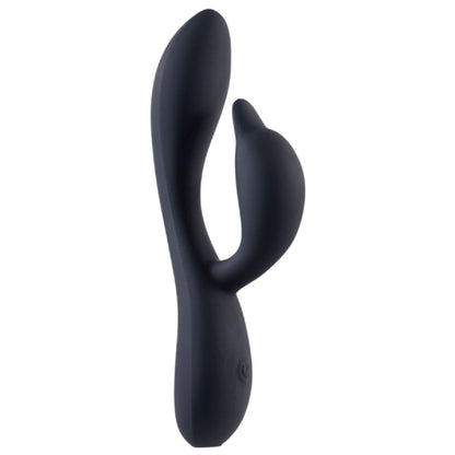 Dual Motor Silicone Vibrator (Black)
