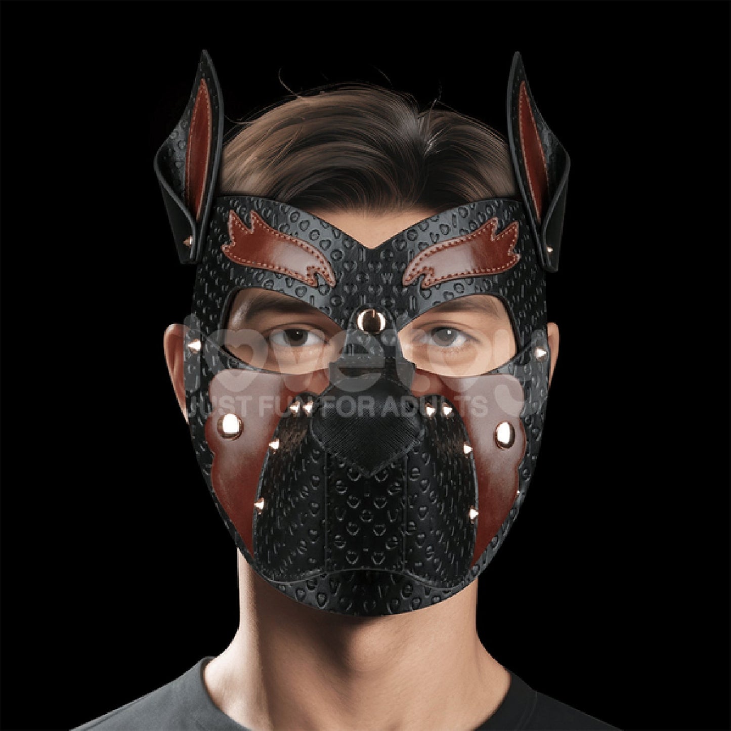 Howl Pup Mask (Black/Red)