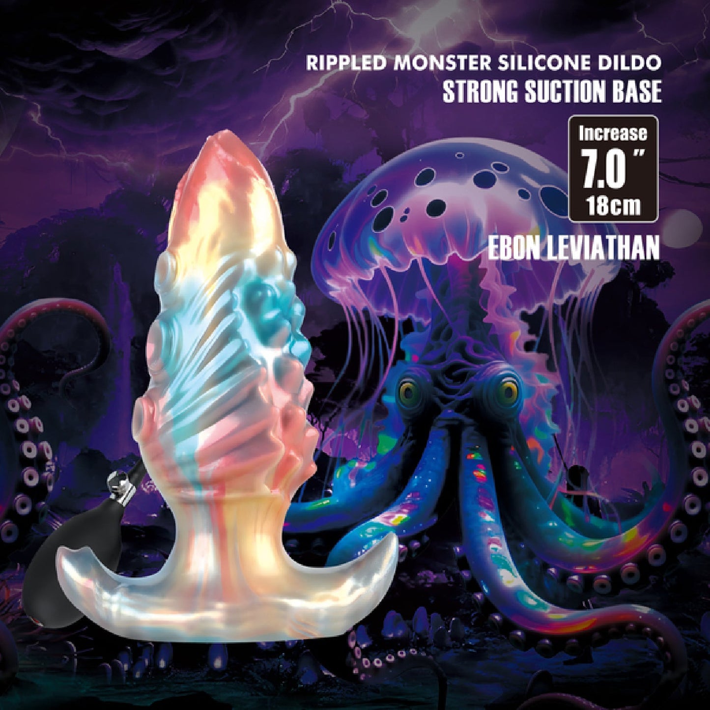 Ebon Leviathan 7" (White/Pink)