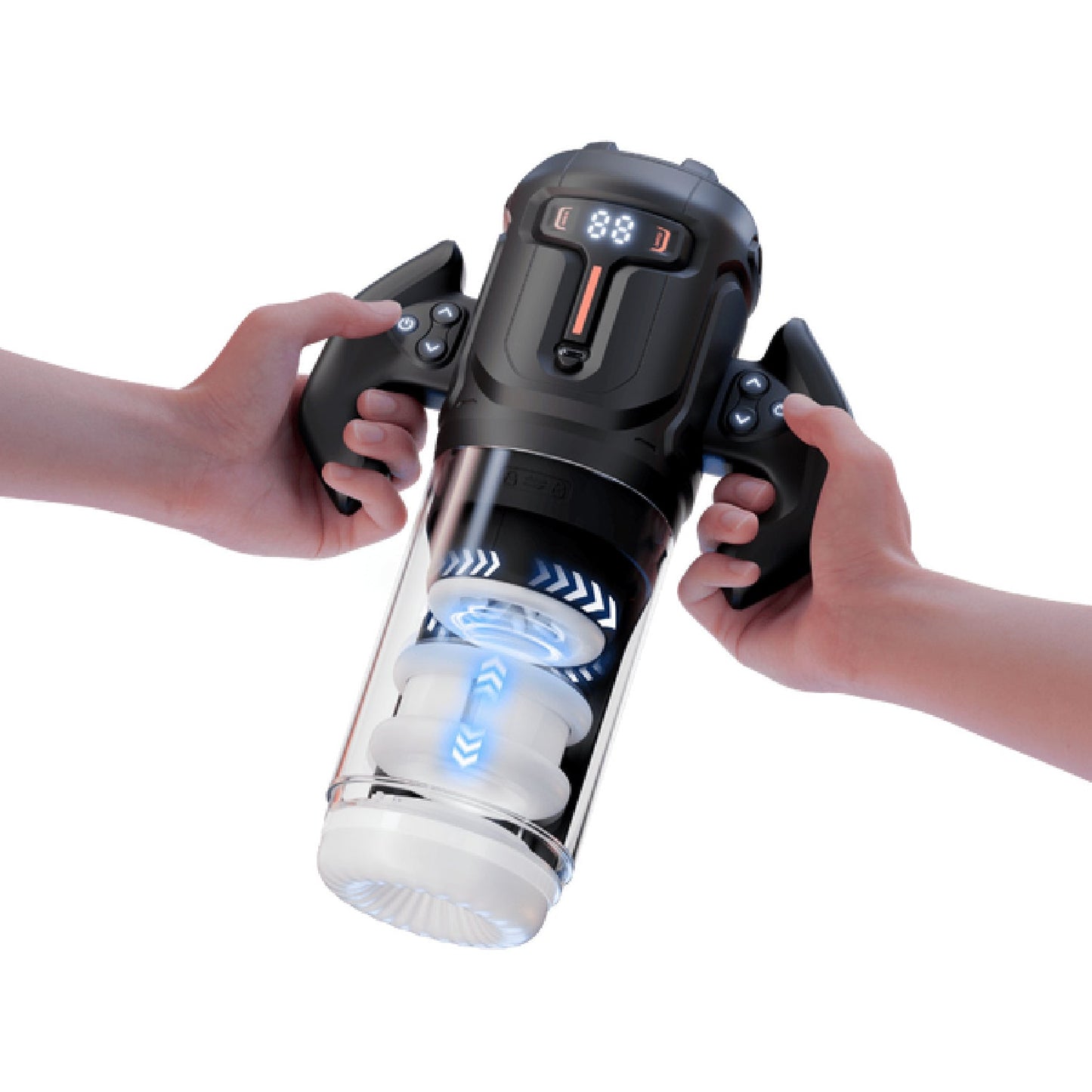Turbo - Thrusting and Rotating Male Masturbator (Black)