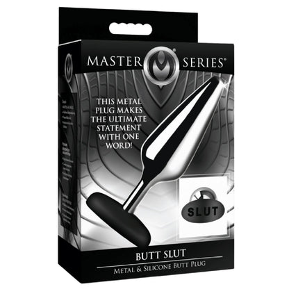 Butt Slut Metal and Silicone Butt Plug