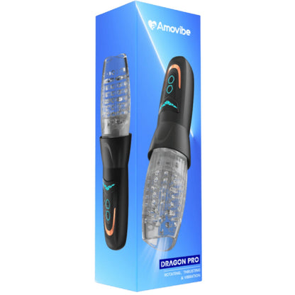 Dragon Pro - Rotating Male Masturbator (Black)