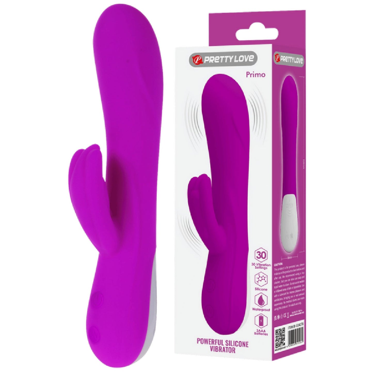 Powerful Silicone Vibrator - Primo (Purple)