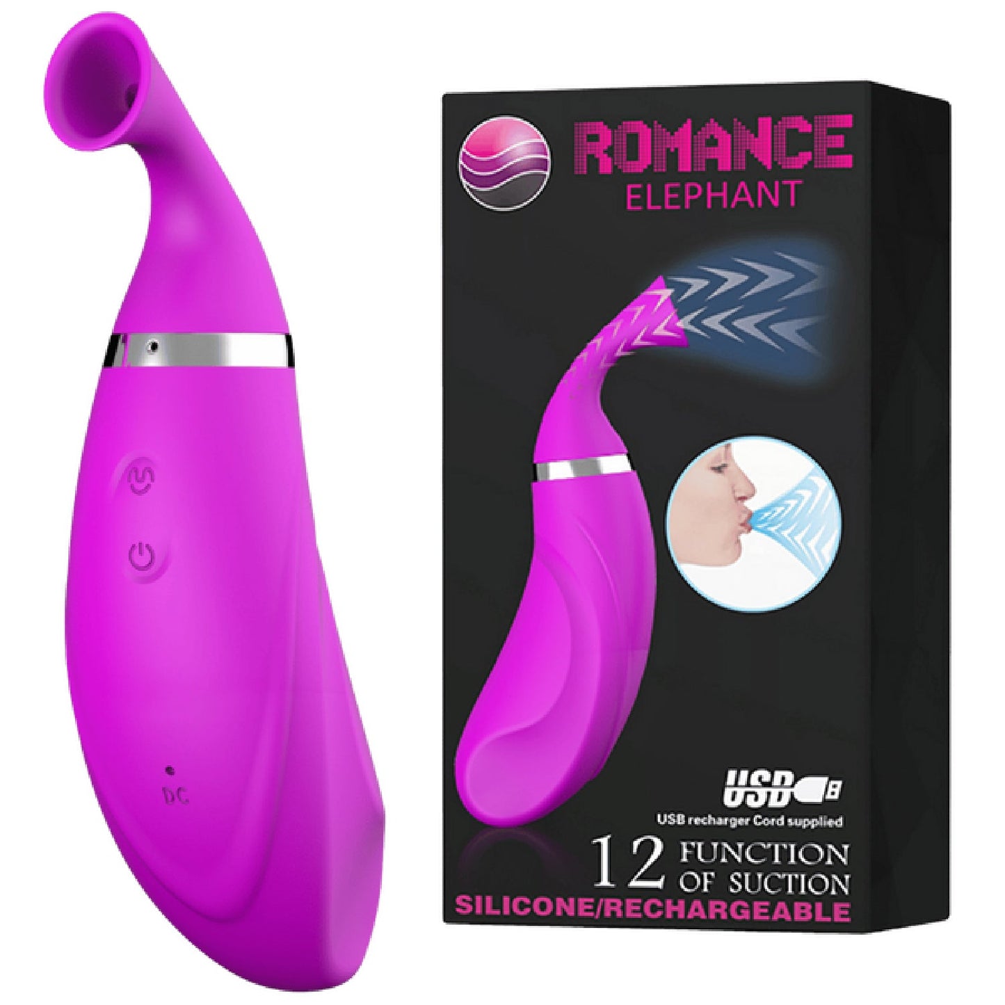 Rechargeable Romance Elephant (Purple)