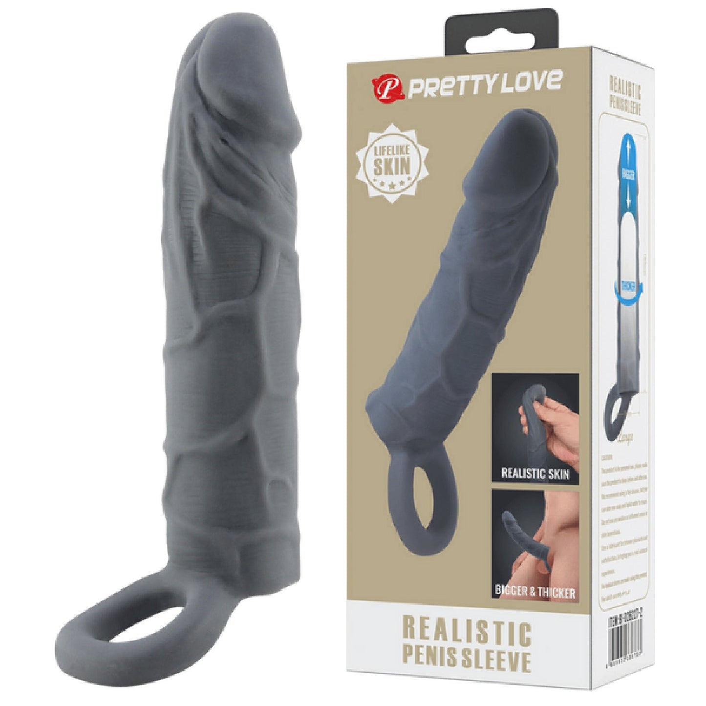 Realistic Penis Sleeve Veiny (Black)
