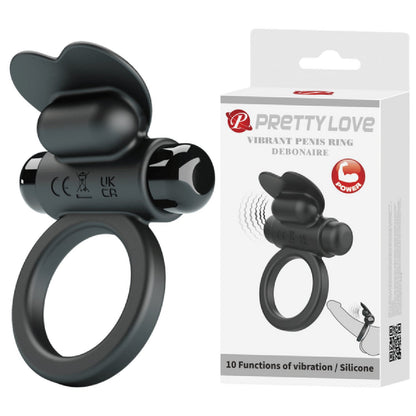 Vibrant Penis Ring - Debonaire (Black)