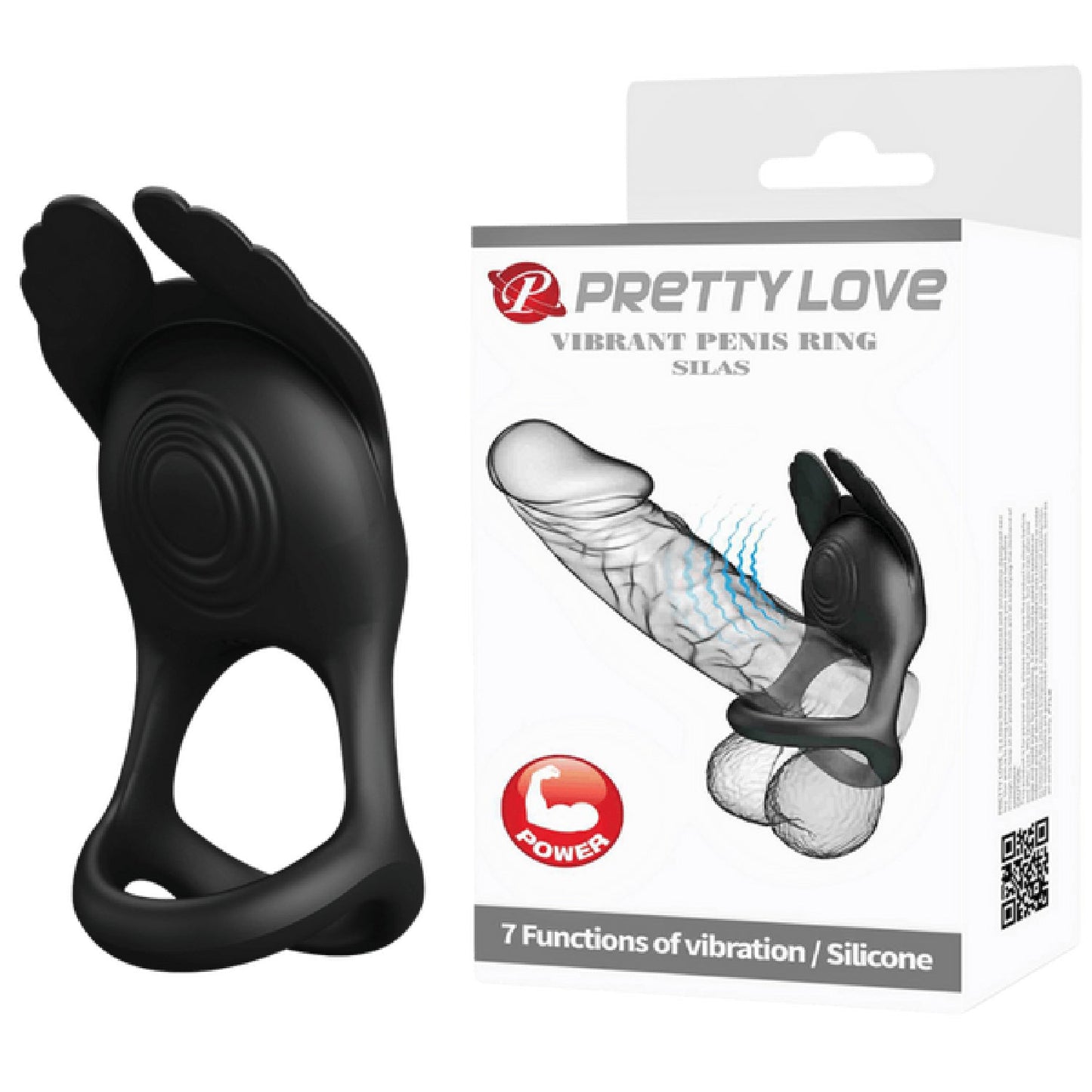 Vibrant Penis Ring - Silas (Black)