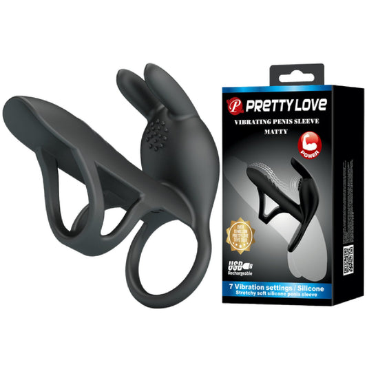 Vibrating Penis Sleeve - Matty (Black)