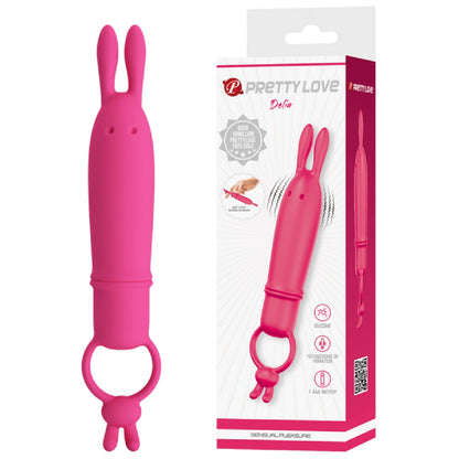 Bunny Finger Vibrator - Delia (Pink)