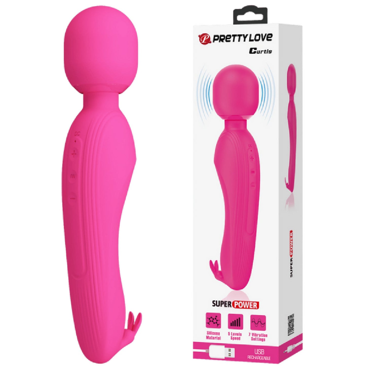 Rechargeable Curtis Wand (Pink)