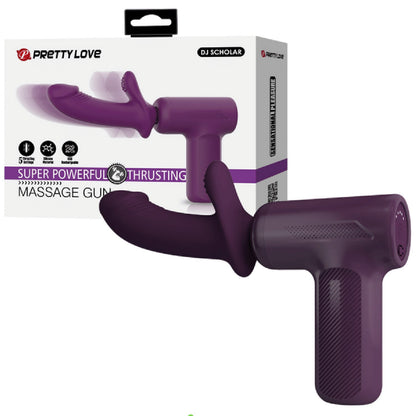 Super Power Thrusting Massage Gun (Purple)