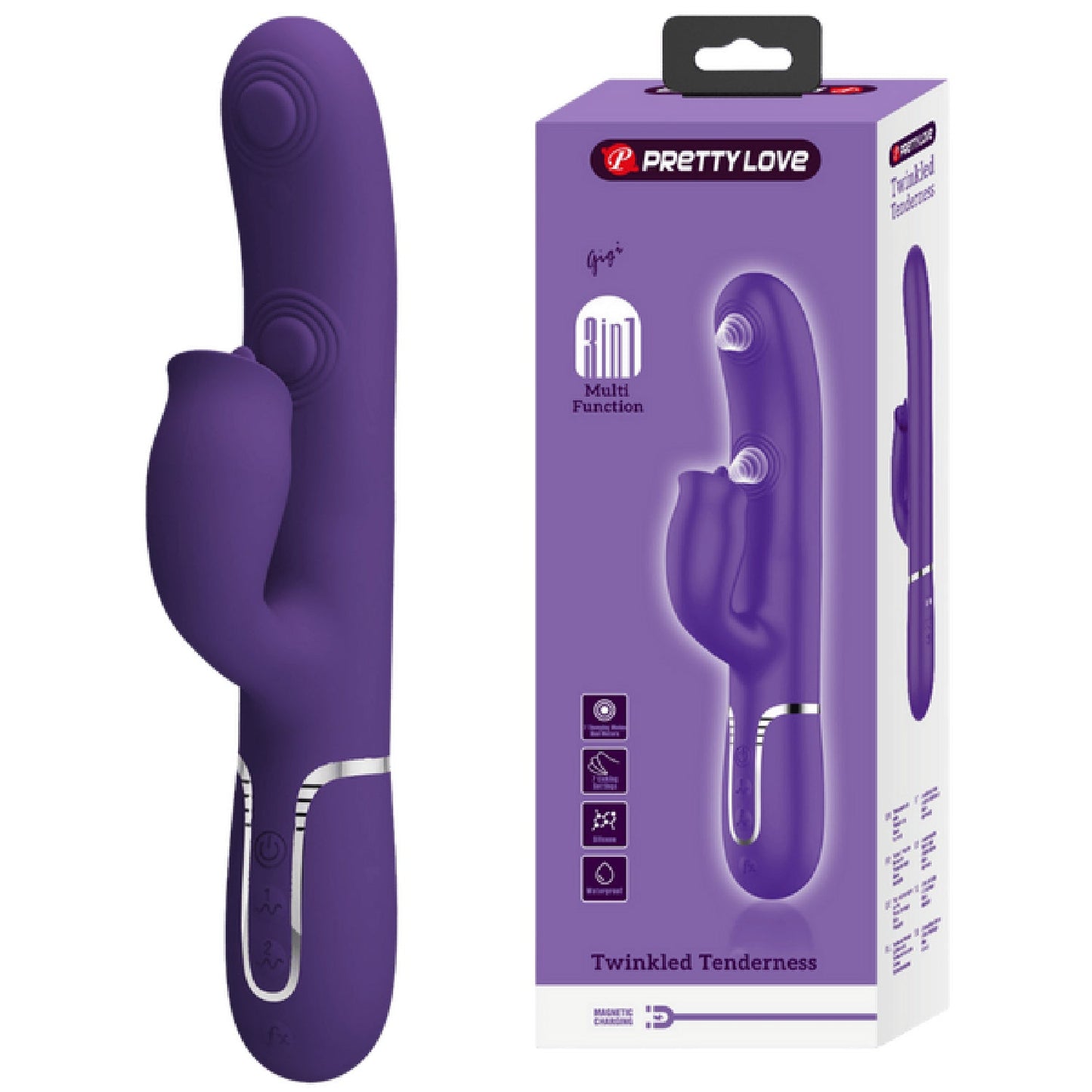 Gigi - 3in1 Multi-function Vibrator (Pink)