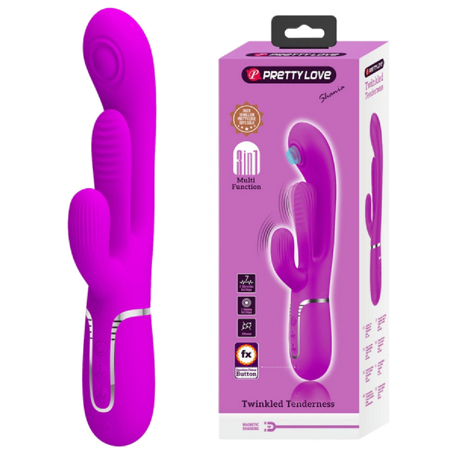 Shania - 4in1 Multi-function Vibrator (Pink)