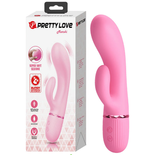 Super Soft Silicone Dual Motor Marski (Pink)