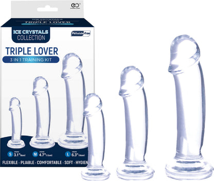 Triple Lover 3 In 1 Training Kit (Clear)