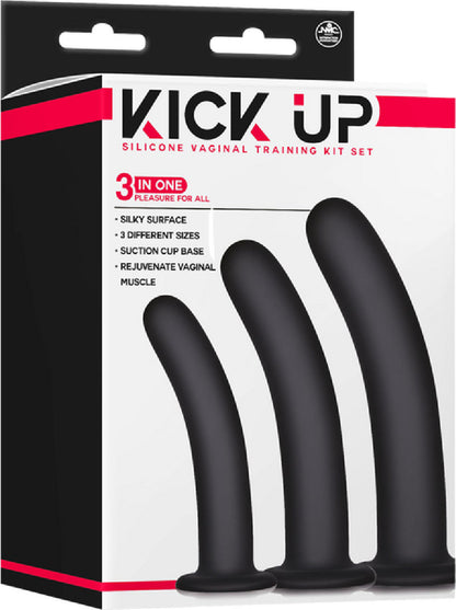 Kick Up - Silicone Vaginal Training Kit (Black)