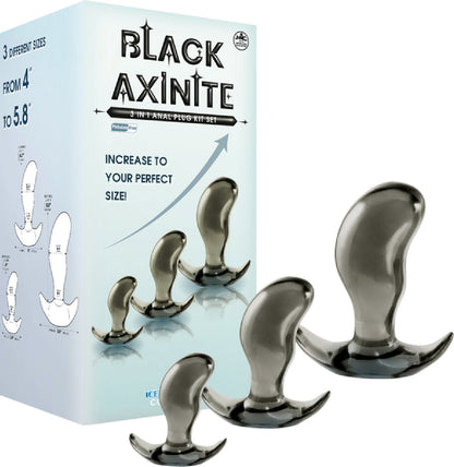 3 In 1 Anal Plug Kit Set (Smoke)